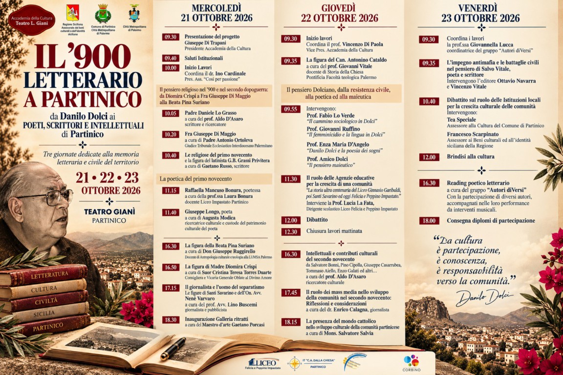 Tre giorni di cultura, memoria e identità a Partinico